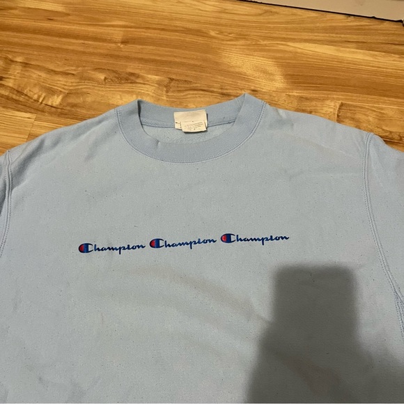 champion baby blue crewneck - Picture 1 of 2